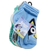 Wholesale - 5pk 2T-4T BLUEY LOOKING FOR FUN QRT SOCKS, UPC: 193159175665